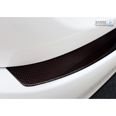 Накладка на задний бампер (карбон) Mercedes CLS C218 (2014-) бренд – Avisa главное фото